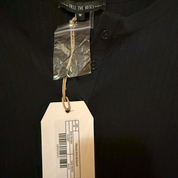 New With Tags Free The Roses Ribbed Knit Bodysuit Size Medium - Picture 3 of 4